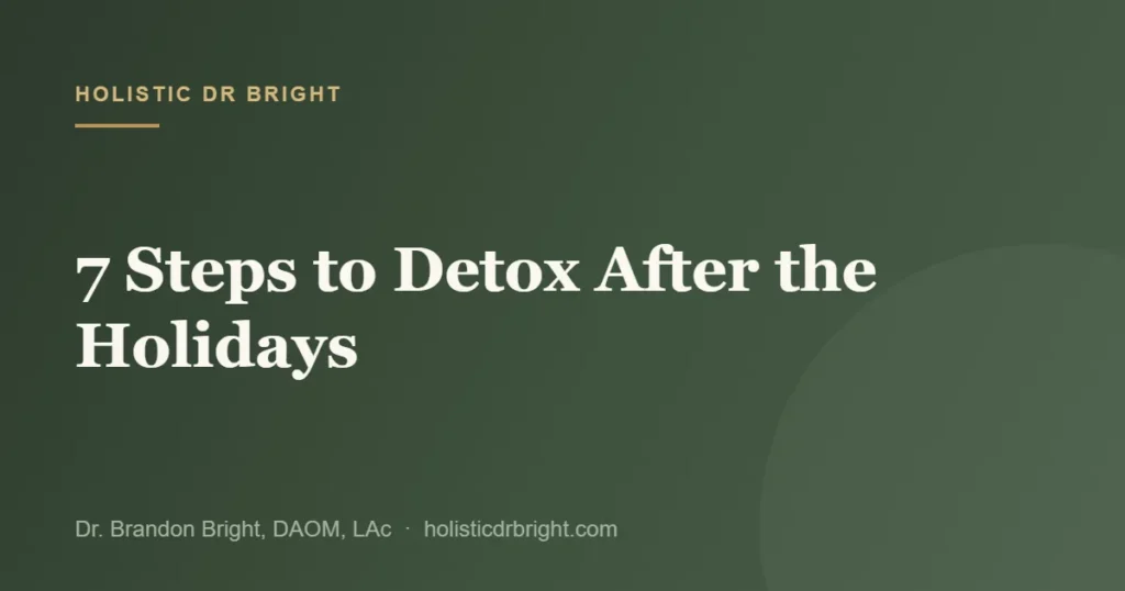 7 Steps to Detox After the Holidays