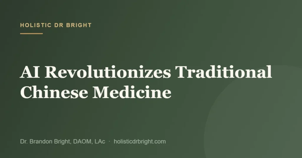 AI Revolutionizes Traditional Chinese Medicine