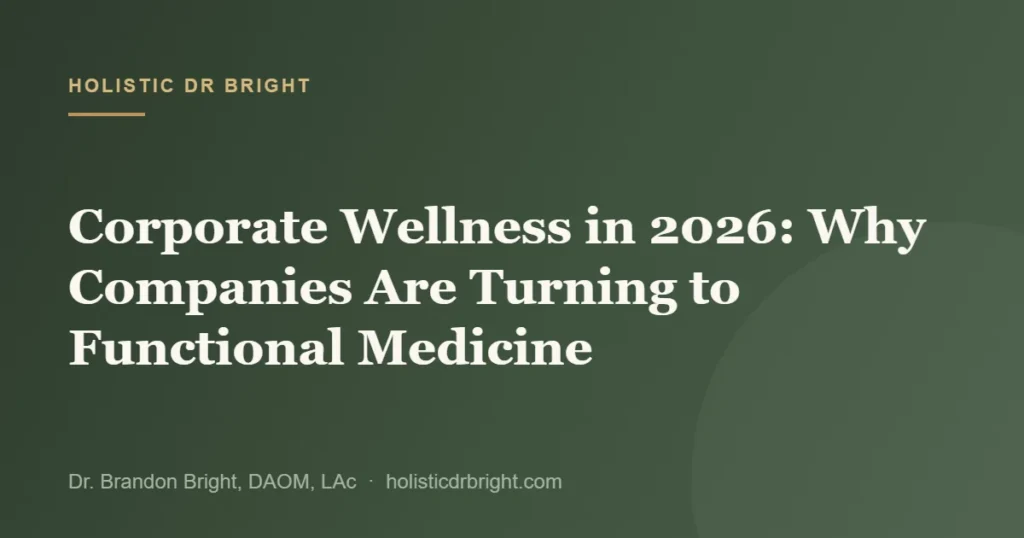 Corporate Wellness in 2026: Why Companies Are Turning to Functional Medicine