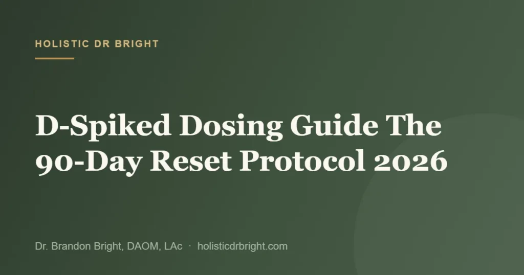 D-Spiked Dosing Guide The 90-Day Reset Protocol 2026