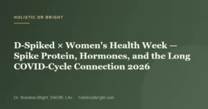 D-Spiked × Women’s Health Week — Spike Protein, Hormones, and the Long COVID-Cycle Connection 2026