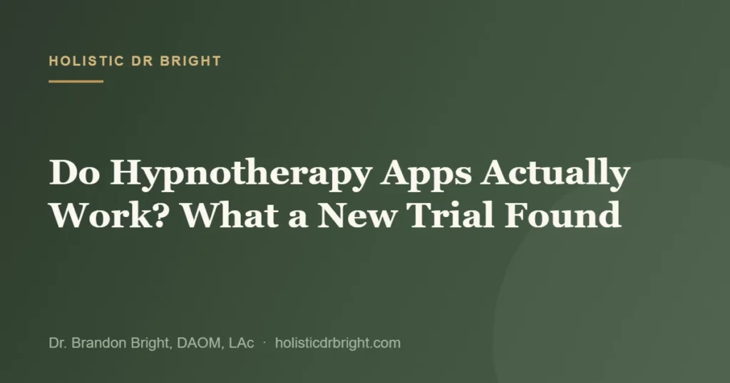 Do Hypnotherapy Apps Actually Work? What a New Trial Found