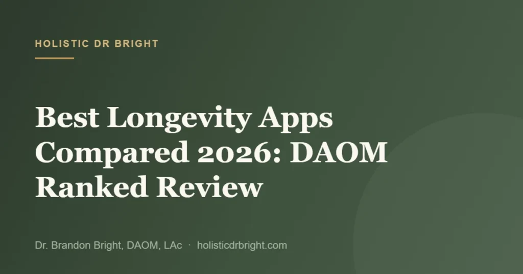 Best Longevity Apps Compared 2026: DAOM Ranked Review
