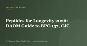 Peptides for Longevity 2026: DAOM Guide to BPC-157, CJC