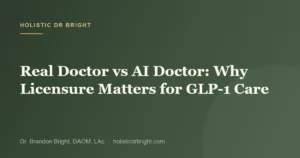 Real Doctor vs AI Doctor: Why Licensure Matters for GLP-1 Care