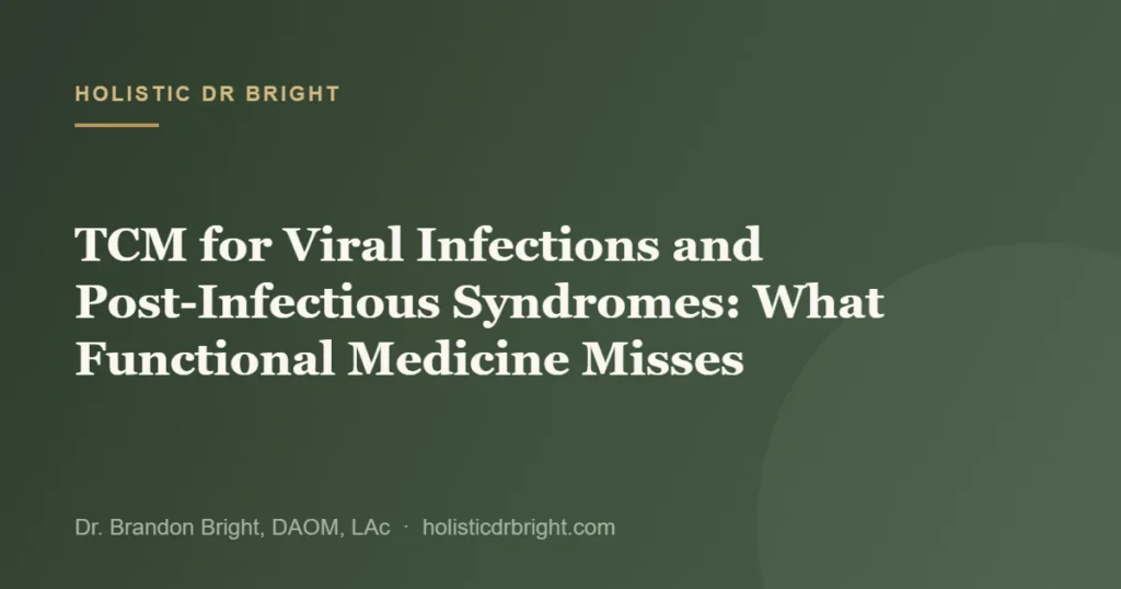 TCM for Viral Infections and Post-Infectious Syndromes: What Functional Medicine Misses