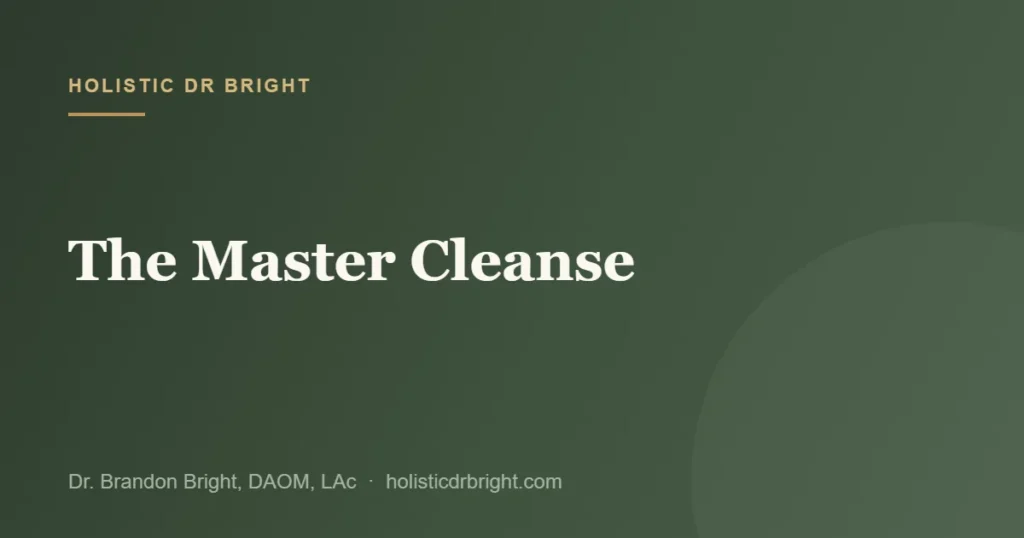 The Master Cleanse