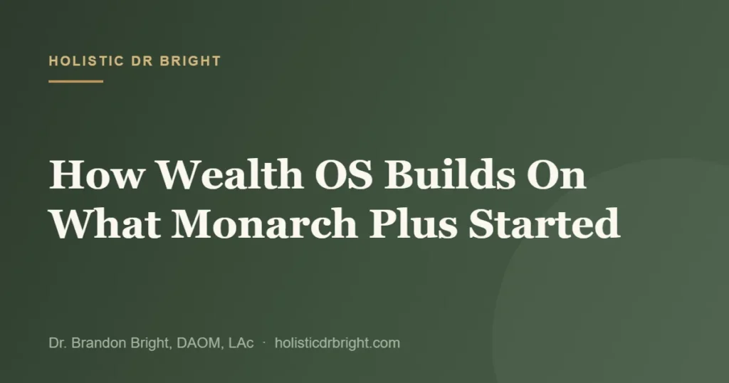 How Wealth OS Builds On What Monarch Plus Started